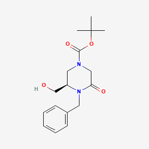 (R)-1-Boc-4-benzyl-3-(hydroxymethyl)-5-oxopiperazine