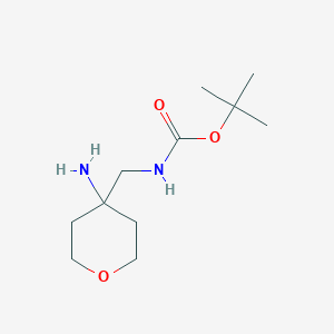 Tert-butyl ((4-aminotetrahydro-2H-pyran-4-YL)methyl)carbamate