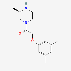 2-(3,5-dimethylphenoxy)-1-[(3R)-3-methylpiperazin-1-yl]ethan-1-one