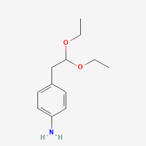 molecular formula C12H19NO2 B1445646 4-(2,2-Diethoxyethyl)aniline CAS No. 1394041-08-7