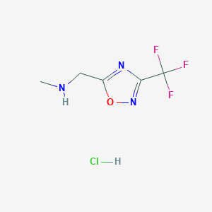 Methyl({[3-(trifluoromethyl)-1,2,4-oxadiazol-5-yl]methyl})amine hydrochloride