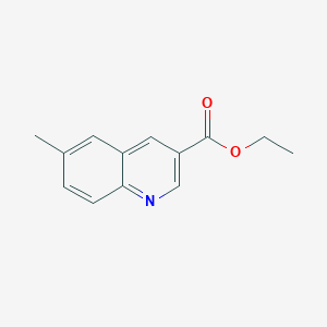 molecular formula C13H13NO2 B1445650 Ethyl 6-methylquinoline-3-carboxylate CAS No. 1239775-53-1