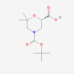 (S)-4-(Tert-butoxycarbonyl)-6,6-dimethylmorpholine-2-carboxylic acid
