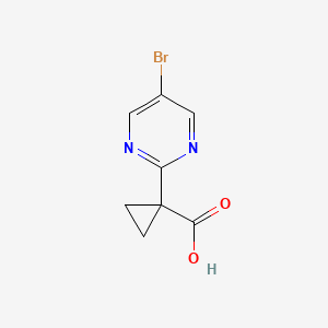 1-(5-Bromopyrimidin-2-YL)cyclopropanecarboxylic acid
