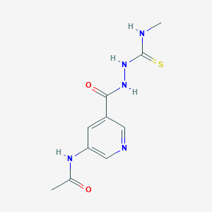 5-acetamido-N-[(methylcarbamothioyl)amino]pyridine-3-carboxamide