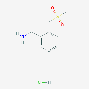 [2-(Methanesulfonylmethyl)phenyl]methanamine hydrochloride