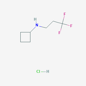 N-(3,3,3-trifluoropropyl)cyclobutanamine hydrochloride