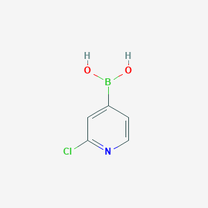 molecular formula C5H5BClNO2 B144568 2-氯-4-吡啶硼酸 CAS No. 458532-96-2