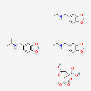 molecular formula C39H53N3O13 B14456808 N-Isopropyl-piperonylamine citrate CAS No. 72156-44-6