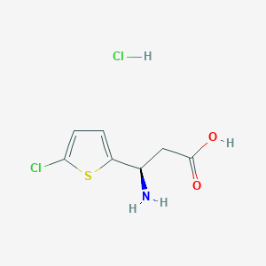 (3R)-3-amino-3-(5-chlorothiophen-2-yl)propanoic acid hydrochloride