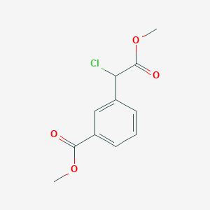 molecular formula C11H11ClO4 B1445700 Methyl 3-(1-chloro-2-methoxy-2-oxoethyl)benzoate CAS No. 1423026-12-3