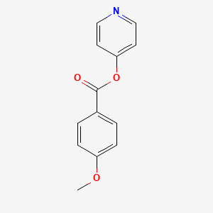 molecular formula C13H11NO3 B14457055 Pyridin-4-yl 4-methoxybenzoate CAS No. 74669-54-8