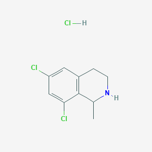 molecular formula C10H12Cl3N B1445708 6,8-Dichloro-1-methyl-1,2,3,4-tetrahydroisoquinoline hydrochloride CAS No. 1376328-52-7
