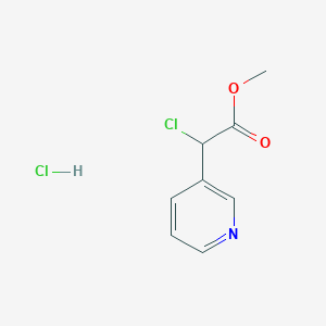 molecular formula C8H9Cl2NO2 B1445712 Methyl 2-chloro-2-(pyridin-3-yl)acetate hydrochloride CAS No. 1423034-81-4