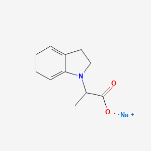 molecular formula C11H12NNaO2 B1445713 sodium 2-(2,3-dihydro-1H-indol-1-yl)propanoate CAS No. 1423024-25-2