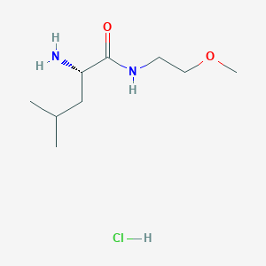 (2S)-2-amino-N-(2-methoxyethyl)-4-methylpentanamide hydrochloride