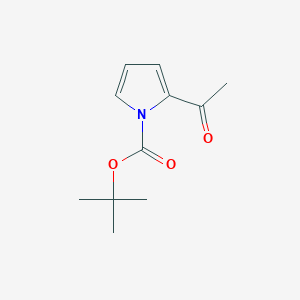 molecular formula C11H15NO3 B14457171 tert-Butyl 2-acetyl-1H-pyrrole-1-carboxylate CAS No. 75400-61-2