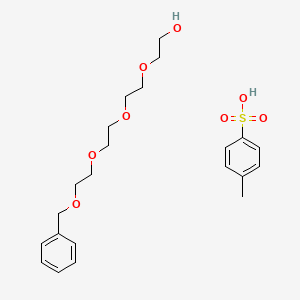 molecular formula C22H32O8S B1445719 2,5,8,11-四氧杂十三烷-13-醇，1-苯基-，4-甲苯磺酸酯 CAS No. 89346-82-7