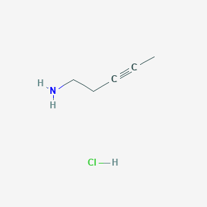 molecular formula C5H10ClN B1445720 戊-3-炔-1-胺盐酸盐 CAS No. 124618-80-0