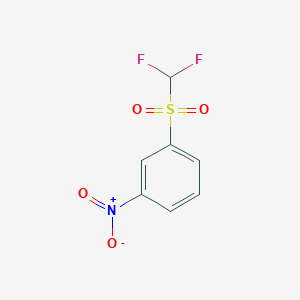 molecular formula C7H5F2NO4S B1445722 1-Difluoromethanesulfonyl-3-nitrobenzene CAS No. 24906-73-8
