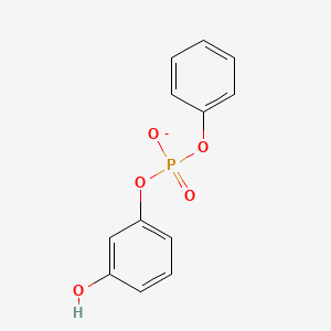 molecular formula C12H10O5P- B1445723 3-Hydroxyphenyl phenyl phosphate CAS No. 66003-88-1