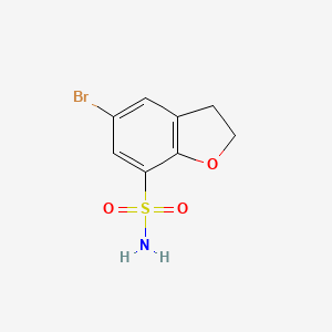 molecular formula C8H8BrNO3S B1445724 5-Bromo-2,3-dihydro-1-benzofuran-7-sulfonamide CAS No. 89819-41-0