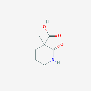 molecular formula C7H11NO3 B1445725 3-甲基-2-氧代哌啶-3-羧酸 CAS No. 89775-75-7