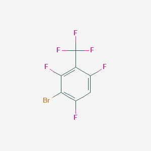 molecular formula C7HBrF6 B1445726 2-Bromo-1,3,5-trifluoro-4-(trifluoromethyl)benzene CAS No. 844439-00-5