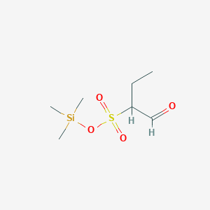 molecular formula C7H16O4SSi B14457270 Trimethylsilyl 1-oxobutane-2-sulfonate CAS No. 72458-50-5