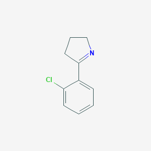 molecular formula C10H10ClN B144573 5-(2-Chlorophenyl)-3,4-dihydro-2H-pyrrole CAS No. 129540-25-6