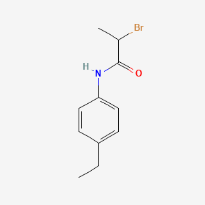 molecular formula C11H14BrNO B1445733 2-Bromo-N-(4-ethylphenyl)propanamide CAS No. 89312-73-2