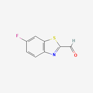 molecular formula C8H4FNOS B1445735 6-Fluorobenzo[d]thiazole-2-carbaldehyde CAS No. 933749-06-5