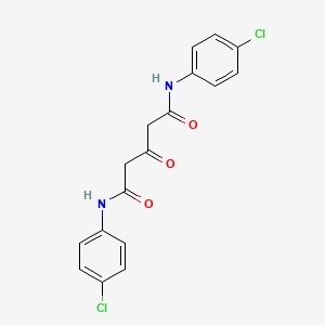 molecular formula C17H14Cl2N2O3 B14457393 N~1~,N~5~-Bis(4-chlorophenyl)-3-oxopentanediamide CAS No. 73339-34-1