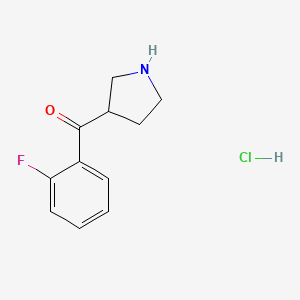 (2-Fluorophenyl)(pyrrolidin-3-yl)methanone hydrochloride