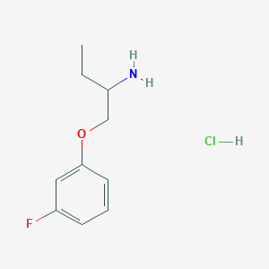 molecular formula C10H15ClFNO B1445748 1-(3-Fluorophenoxy)butan-2-amine hydrochloride CAS No. 223606-19-7