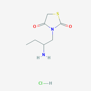 3-(2-Aminobutyl)thiazolidine-2,4-dione hydrochloride