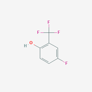 molecular formula C7H4F4O B144575 4-氟-2-(三氟甲基)苯酚 CAS No. 130047-19-7