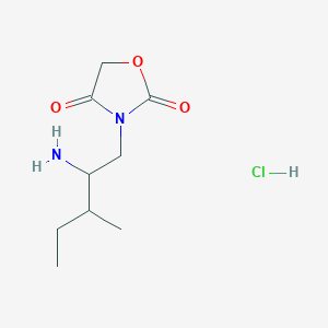 3-(2-Amino-3-methylpentyl)oxazolidine-2,4-dione hydrochloride