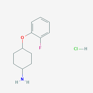 4-(2-Fluorophenoxy)cyclohexan-1-amine hydrochloride
