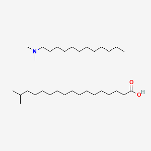 molecular formula C32H67NO2 B14457580 Dimethyllaurylamine isostearate CAS No. 70729-87-2