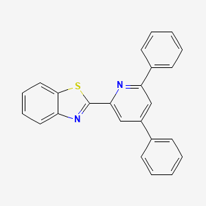 molecular formula C24H16N2S B14457674 Benzothiazole, 2-(4,6-diphenyl-2-pyridinyl)- CAS No. 76115-80-5
