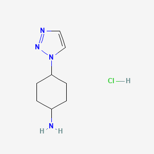 4-(1H-1,2,3-triazol-1-yl)cyclohexan-1-amine hydrochloride