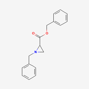 molecular formula C17H17NO2 B1445787 Benzyl 1-benzylaziridine-2-carboxylate CAS No. 483364-99-4