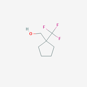 molecular formula C7H11F3O B1445792 (1-(Trifluoromethyl)cyclopentyl)methanol CAS No. 371917-15-6