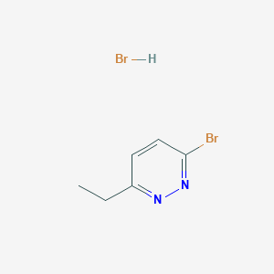 molecular formula C6H8Br2N2 B1445797 3-Bromo-6-ethyl-pyridazine hydrobromide CAS No. 1965309-23-2