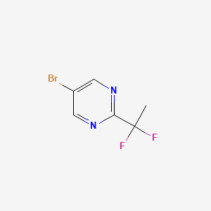 molecular formula C6H5BrF2N2 B1445801 5-溴-2-(1,1-二氟乙基)嘧啶 CAS No. 1211530-92-5