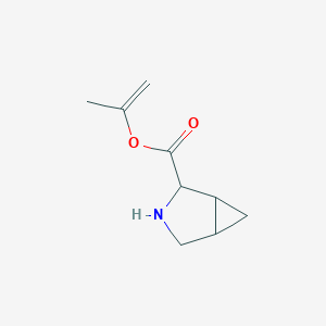 molecular formula C9H13NO2 B14458013 Prop-1-en-2-yl 3-azabicyclo[3.1.0]hexane-2-carboxylate CAS No. 76100-69-1