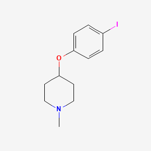 molecular formula C12H16INO B1445805 4-(4-Iodophenoxy)-1-methylpiperidine CAS No. 1430471-76-3