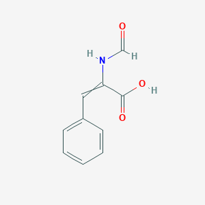 molecular formula C10H9NO3 B14458081 2-Formamido-3-phenylprop-2-enoic acid CAS No. 74010-51-8