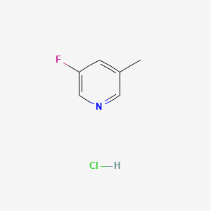 molecular formula C6H7ClFN B1445811 3-Fluoro-5-methyl-pyridine hydrochloride CAS No. 1373223-28-9